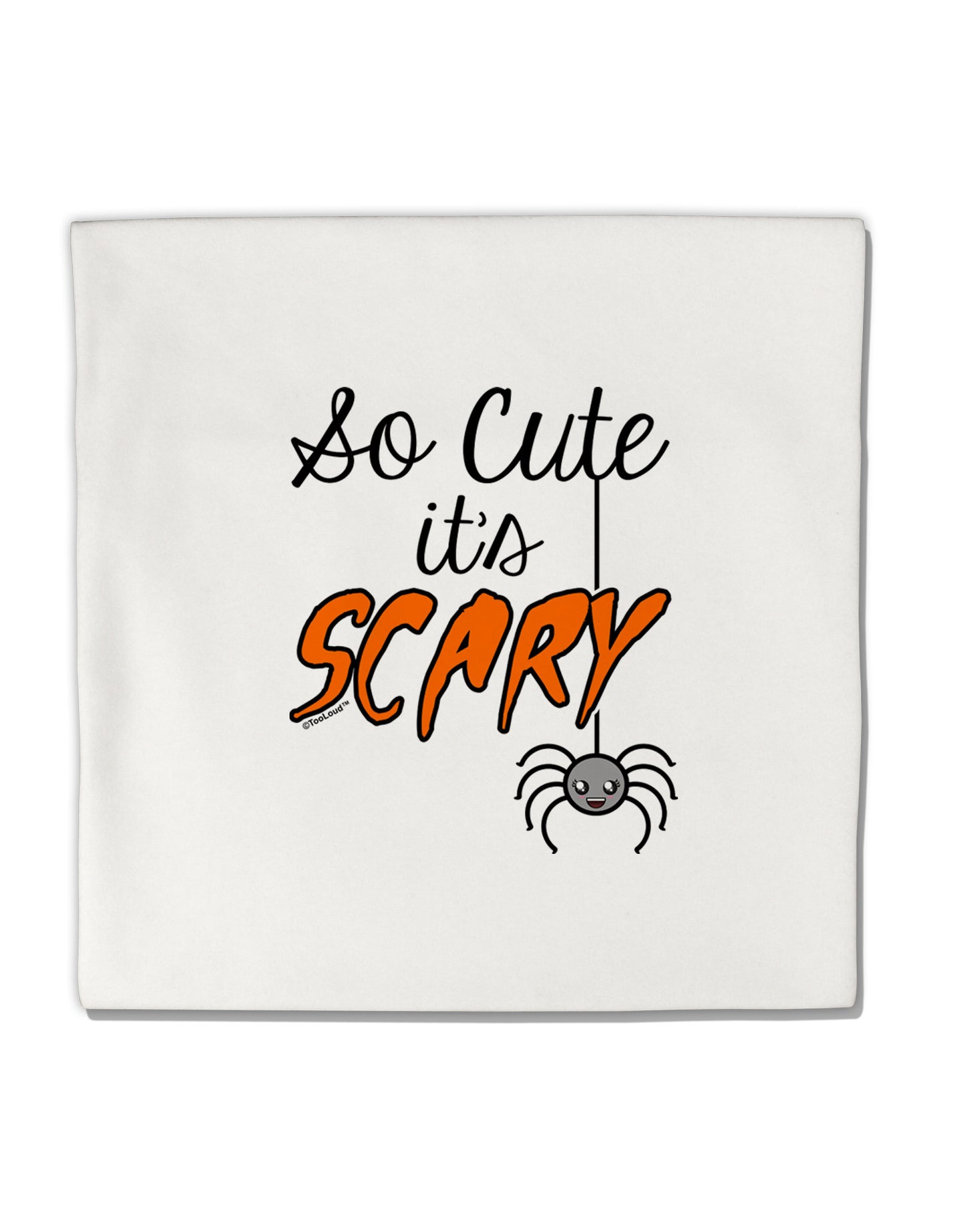 So Cute It's Scary Micro Fleece 14"x14" Pillow Sham by TooLoud-Pillow Sham-TooLoud-White-Davson Sales