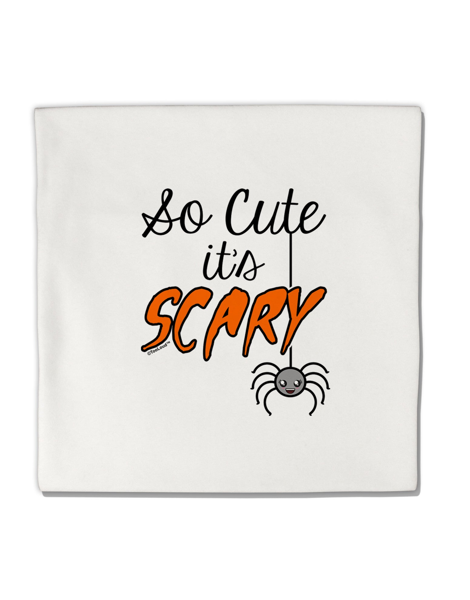 So Cute It's Scary Micro Fleece 14"x14" Pillow Sham by TooLoud-Pillow Sham-TooLoud-White-Davson Sales