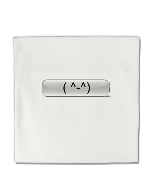 Happy FaceText Bubble Micro Fleece 14&#x22;x14&#x22; Pillow Sham-Pillow Sham-TooLoud-White-Davson Sales