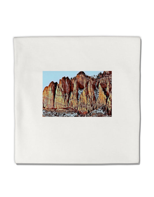 Colorado Mountain Spires Micro Fleece 14&#x22;x14&#x22; Pillow Sham by TooLoud-Pillow Sham-TooLoud-White-Davson Sales