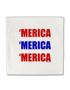 Merica Merica Merica - Red and Blue Micro Fleece 14&#x22;x14&#x22; Pillow Sham-Pillow Sham-TooLoud-White-Davson Sales