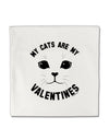 My Cats are my Valentines Micro Fleece 14&#x22;x14&#x22; Pillow Sham by TooLoud-TooLoud-White-Davson Sales