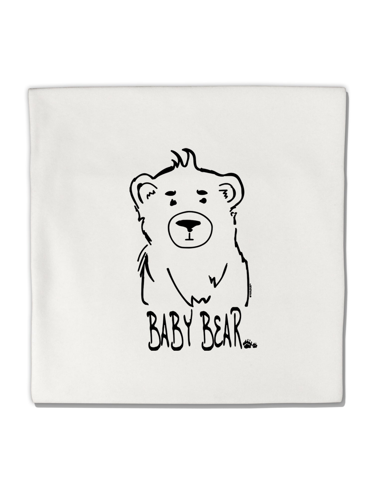 TooLoud Baby Bear Micro Fleece 14 Inch x 14 Inch Pillow Sham-ThrowPillowCovers-TooLoud-Davson Sales