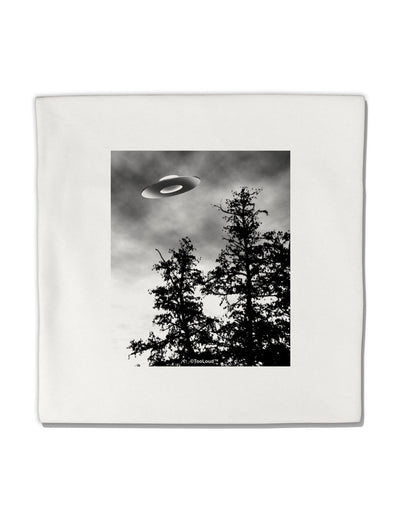 UFO Sighting - Extraterrestrial Micro Fleece 14&#x22;x14&#x22; Pillow Sham by TooLoud-Pillow Sham-TooLoud-White-Davson Sales