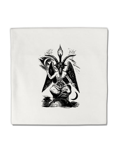 Baphomet Illustration Micro Fleece 14&#x22;x14&#x22; Pillow Sham by TooLoud-TooLoud-White-Davson Sales