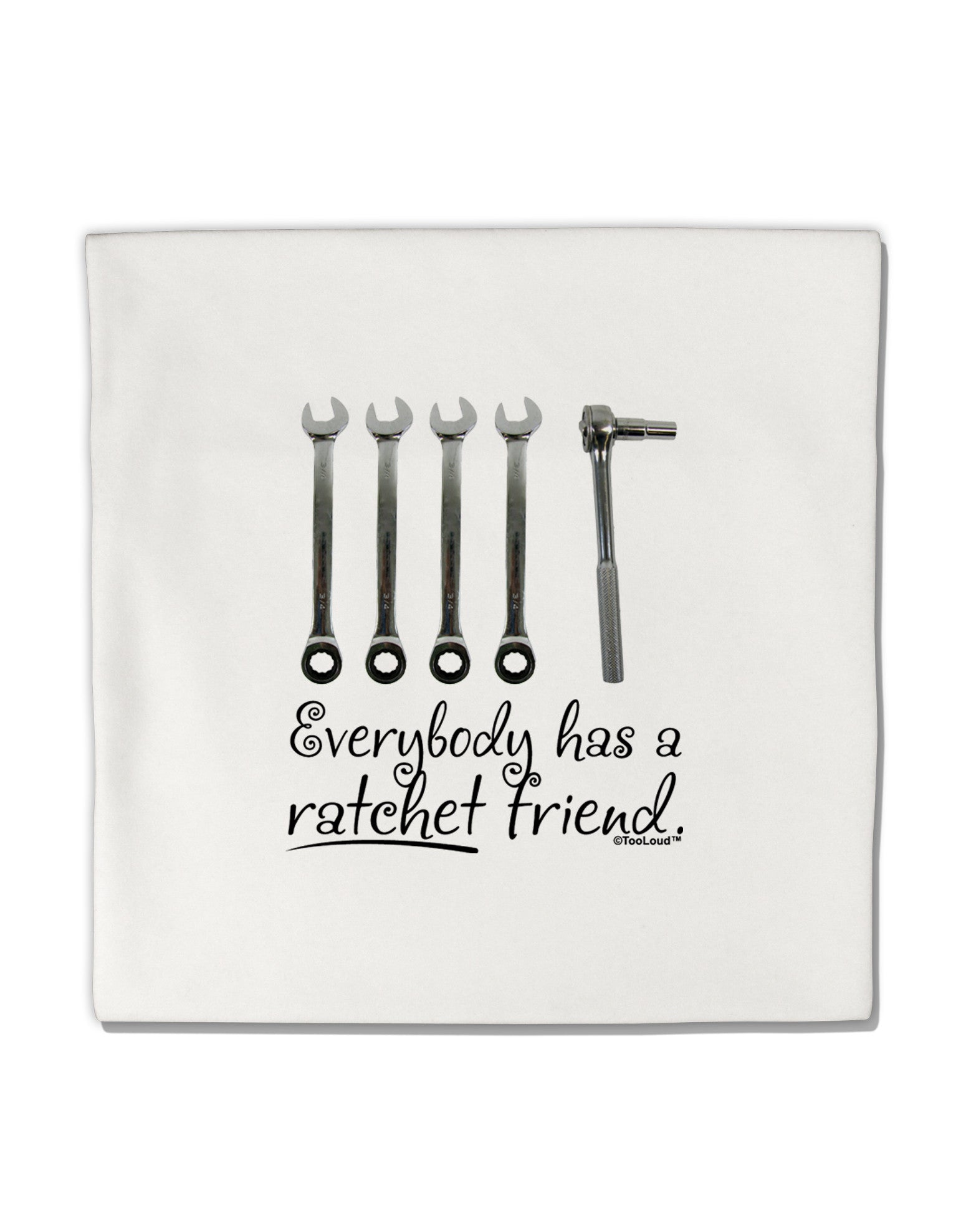 Ratchet Friend Micro Fleece 14&#x22;x14&#x22; Pillow Sham-Pillow Sham-TooLoud-White-Davson Sales