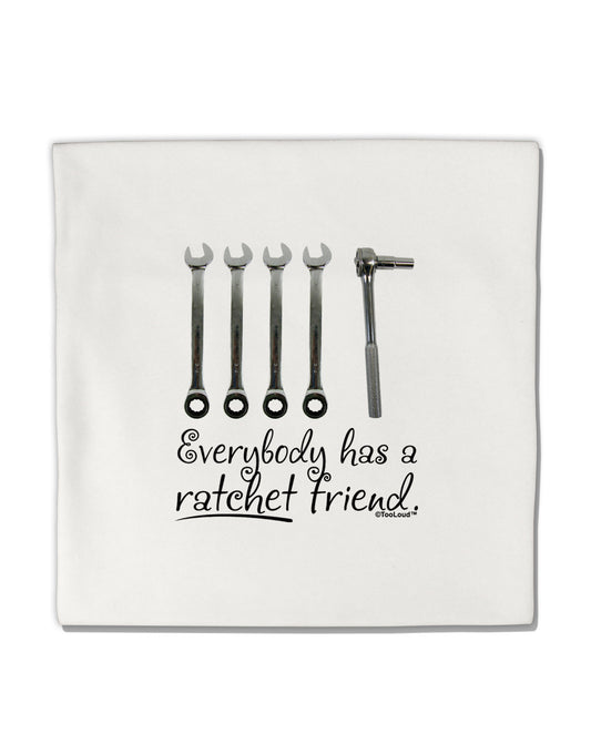 Ratchet Friend Micro Fleece 14&#x22;x14&#x22; Pillow Sham-Pillow Sham-TooLoud-White-Davson Sales