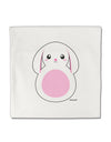 TooLoud Cute Bunny with Floppy Ears - Pink Micro Fleece 14&#x22;x14&#x22; Pillow Sham-Pillow Sham-TooLoud-White-Davson Sales