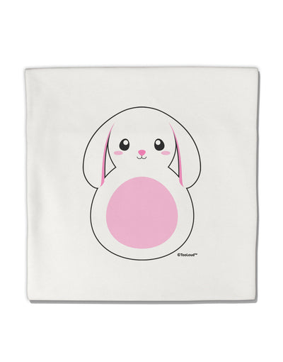 TooLoud Cute Bunny with Floppy Ears - Pink Micro Fleece 14&#x22;x14&#x22; Pillow Sham-Pillow Sham-TooLoud-White-Davson Sales