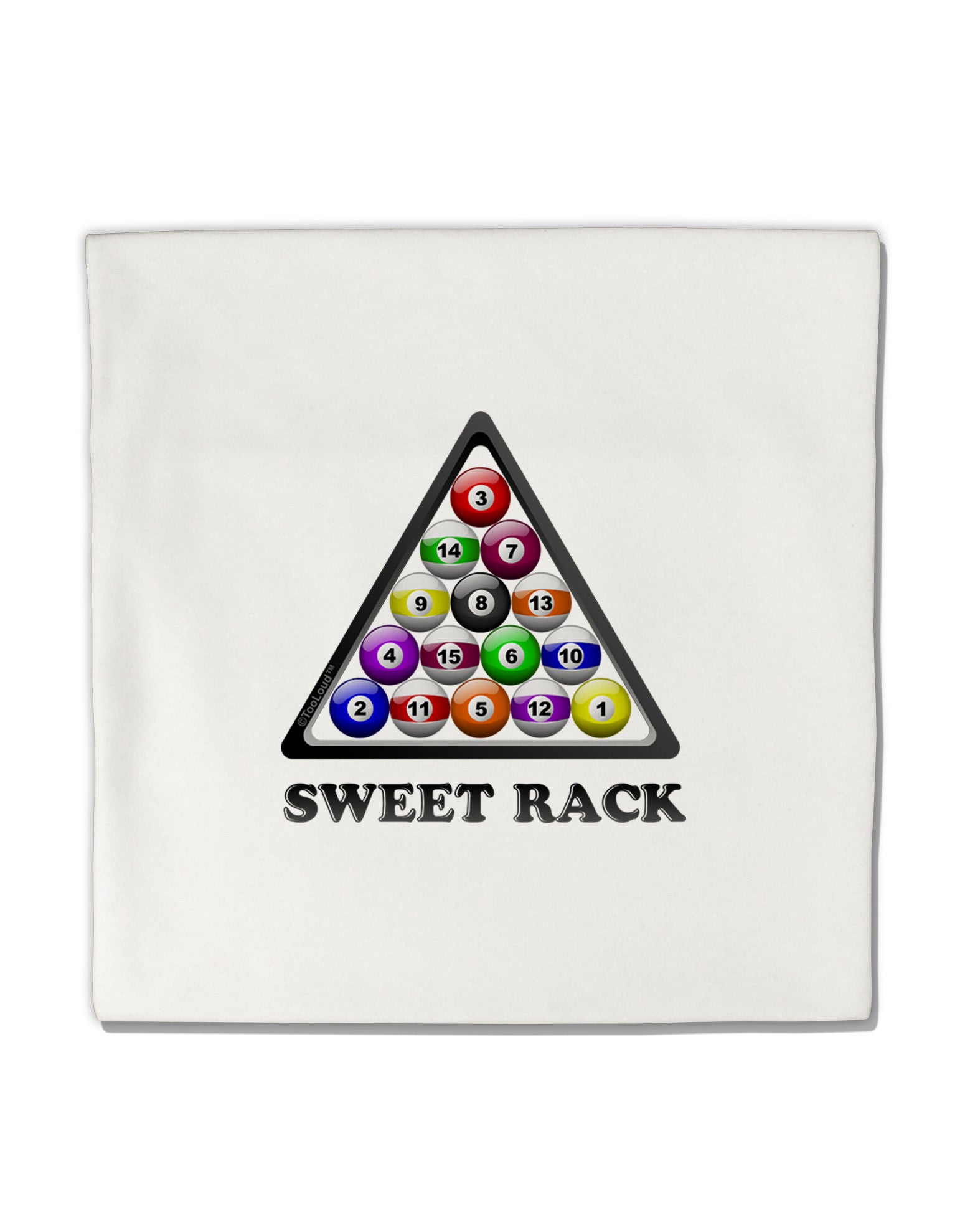 Sweet Rack - Pool Micro Fleece 14"x14" Pillow Sham-Pillow Sham-TooLoud-White-Davson Sales
