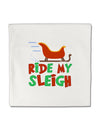 Ride My Sleigh Color Micro Fleece 14&#x22;x14&#x22; Pillow Sham-Pillow Sham-TooLoud-White-Davson Sales