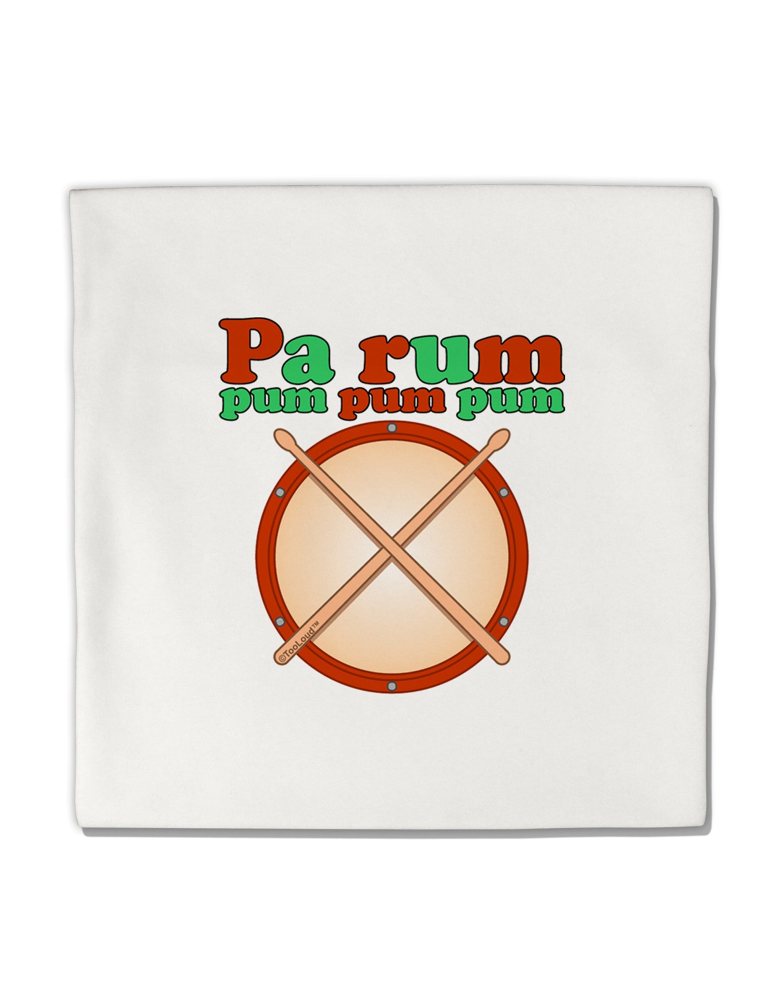 Pa Rum Pum Pum Pum Micro Fleece 14"x14" Pillow Sham-Pillow Sham-TooLoud-White-Davson Sales