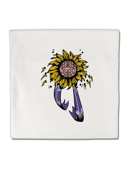 TooLoud Epilepsy Awareness Micro Fleece 14 Inch x 14 Inch Pillow Sham-ThrowPillowCovers-TooLoud-Davson Sales