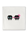 8-Bit Skull Love - Boy and Girl Micro Fleece 14&#x22;x14&#x22; Pillow Sham-Pillow Sham-TooLoud-White-Davson Sales
