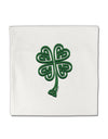 3D Style Celtic Knot 4 Leaf Clover Micro Fleece 14&#x22;x14&#x22; Pillow Sham-Pillow Sham-TooLoud-White-Davson Sales