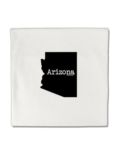 Arizona - United States Shape Micro Fleece 14&#x22;x14&#x22; Pillow Sham-Pillow Sham-TooLoud-White-Davson Sales