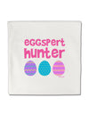 Eggspert Hunter - Easter - Pink Micro Fleece 14&#x22;x14&#x22; Pillow Sham by TooLoud-Pillow Sham-TooLoud-White-Davson Sales