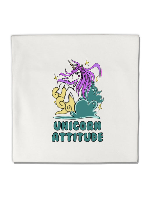 TooLoud Unicorn Attitude Micro Fleece 14 Inch x 14 Inch Pillow Sham-ThrowPillowCovers-TooLoud-Davson Sales