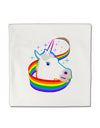 Magical Horn Rainbow Unicorn Micro Fleece 14&#x22;x14&#x22; Pillow Sham-Pillow Sham-TooLoud-White-Davson Sales