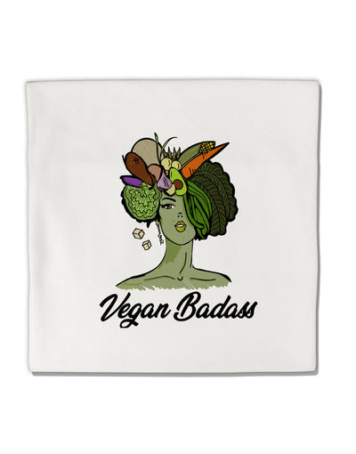 TooLoud Vegan Badass Micro Fleece 14 Inch x 14 Inch Pillow Sham-ThrowPillowCovers-TooLoud-Davson Sales