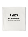 I Love My Husband Videogames Micro Fleece 14&#x22;x14&#x22; Pillow Sham-Pillow Sham-TooLoud-White-Davson Sales