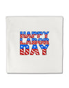 Happy Labor Day ColorText Micro Fleece 14&#x22;x14&#x22; Pillow Sham-Pillow Sham-TooLoud-White-Davson Sales