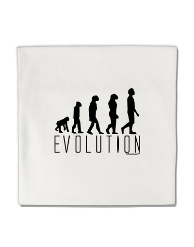 Evolution of Man Micro Fleece 14&#x22;x14&#x22; Pillow Sham by TooLoud-Pillow Sham-TooLoud-White-Davson Sales