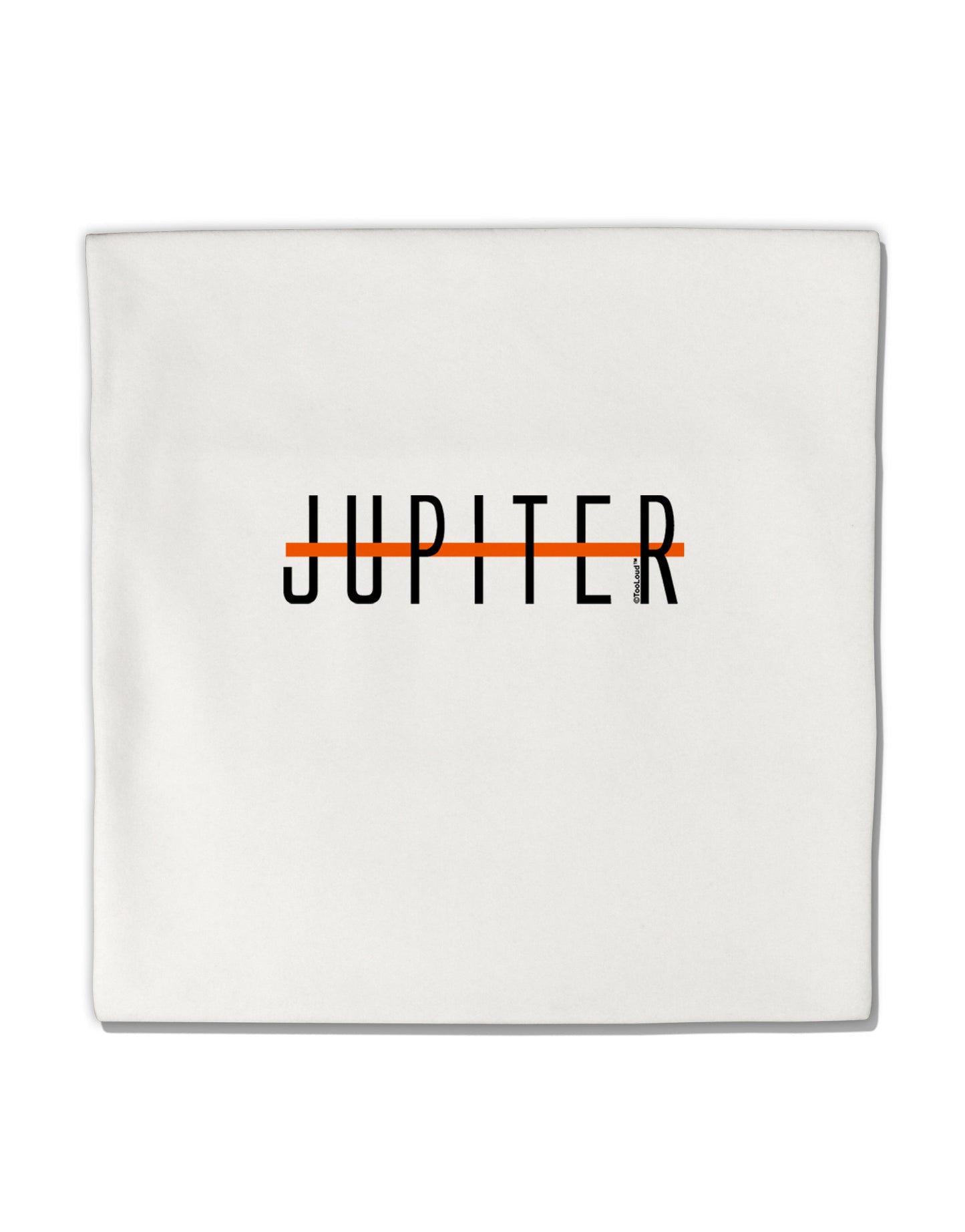 Planet Jupiter Earth Text Only Micro Fleece 14"x14" Pillow Sham by TooLoud-Pillow Sham-TooLoud-White-Davson Sales