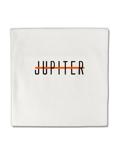 Planet Jupiter Earth Text Only Micro Fleece 14&#x22;x14&#x22; Pillow Sham by TooLoud-Pillow Sham-TooLoud-White-Davson Sales