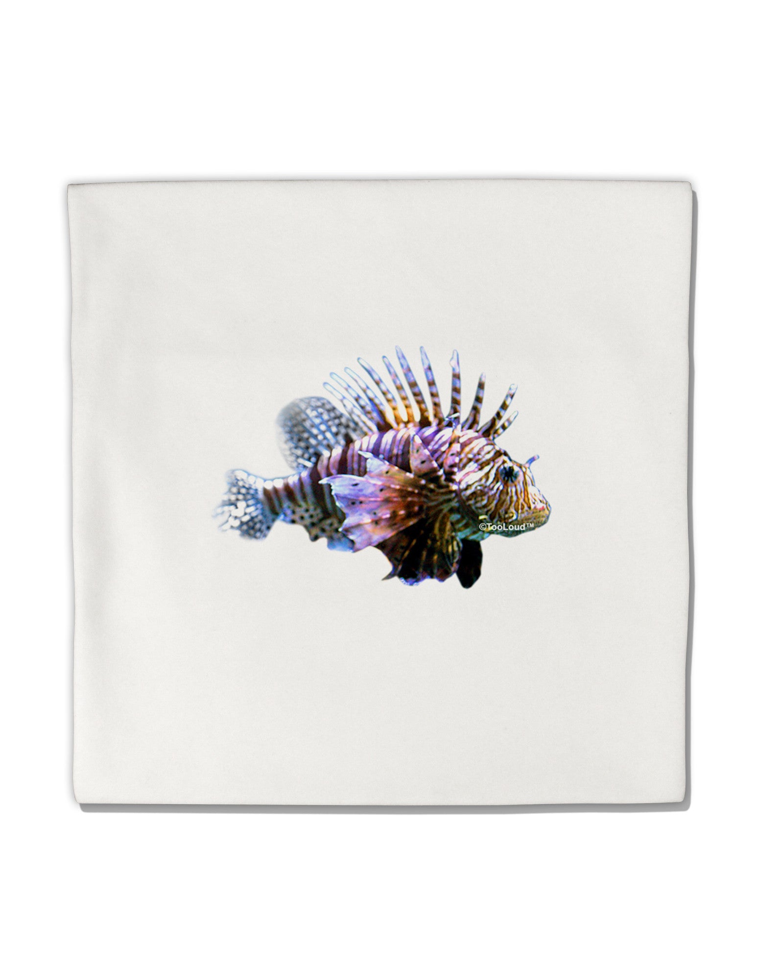 Lionfish Micro Fleece 14"x14" Pillow Sham-Pillow Sham-TooLoud-White-Davson Sales
