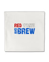 Red White and Brew Color Micro Fleece 14&#x22;x14&#x22; Pillow Sham by TooLoud-Pillow Sham-TooLoud-White-Davson Sales