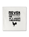 A Woman With Chickens Micro Fleece 14&#x22;x14&#x22; Pillow Sham by TooLoud