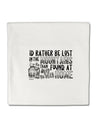 TooLoud I'd Rather be Lost in the Mountains than be found at Home Micro Fleece 14 Inch x 14 Inch Pillow Sham-ThrowPillowCovers-TooLoud-Davson Sales