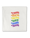 TooLoud Pride Flag Hex Code Micro Fleece 14 Inch x 14 Inch Pillow Sham-ThrowPillowCovers-TooLoud-Davson Sales