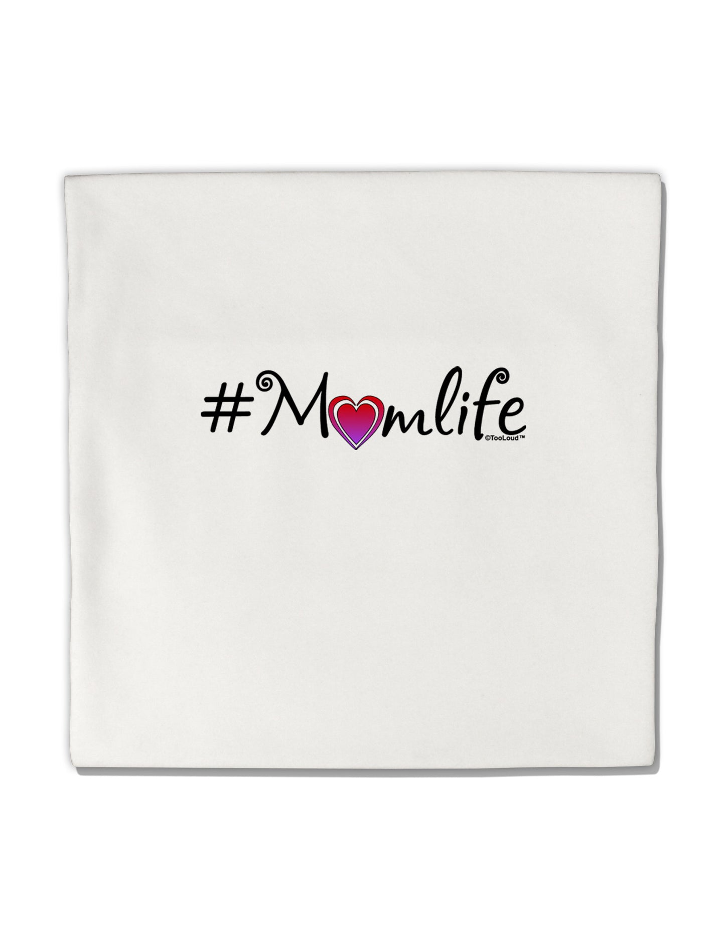 Hashtag Momlife Micro Fleece 14&#x22;x14&#x22; Pillow Sham by TooLoud-Pillow Sham-TooLoud-White-Davson Sales
