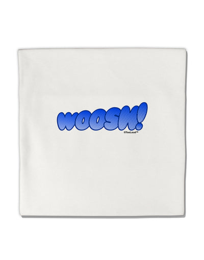 Onomatopoeia WOOSH Micro Fleece 14&#x22;x14&#x22; Pillow Sham-Pillow Sham-TooLoud-White-Davson Sales