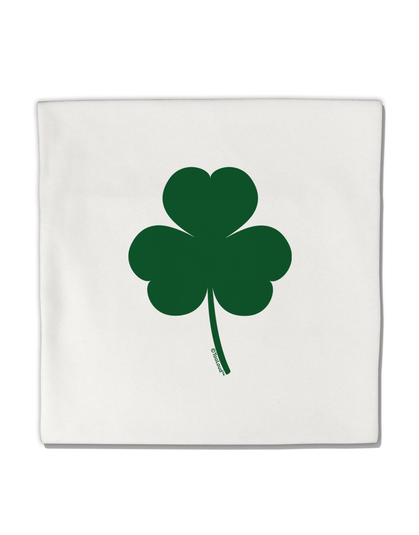 Traditional Irish Shamrock Micro Fleece 14"x14" Pillow Sham-Pillow Sham-TooLoud-White-Davson Sales