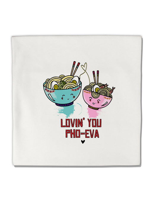 TooLoud Lovin you Pho Eva Micro Fleece 14 Inch x 14 Inch Pillow Sham-ThrowPillowCovers-TooLoud-Davson Sales