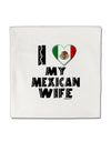 I Heart My Mexican Wife Micro Fleece 14&#x22;x14&#x22; Pillow Sham by TooLoud-Pillow Sham-TooLoud-White-Davson Sales