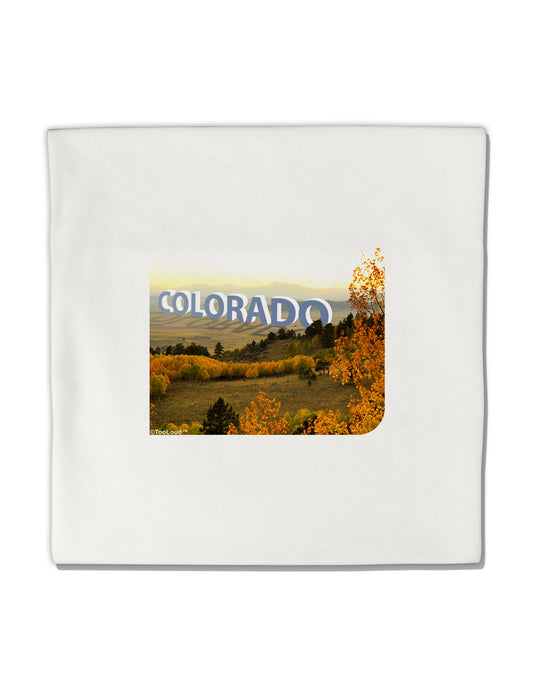 Colorado Postcard Gentle Sunrise Micro Fleece 14&#x22;x14&#x22; Pillow Sham by TooLoud-TooLoud-White-Davson Sales