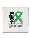 Hope for a Cure - Light Green Ribbon Celiac Disease - Flowers Micro Fleece 14&#x22;x14&#x22; Pillow Sham-Pillow Sham-TooLoud-White-Davson Sales