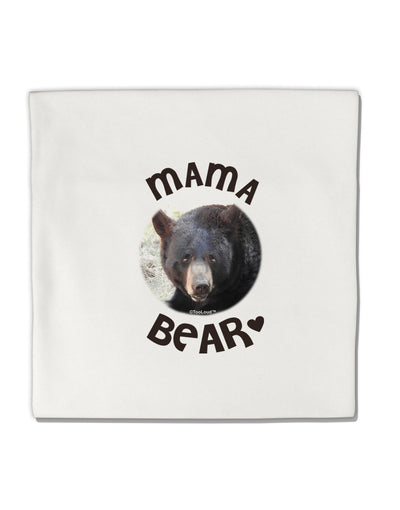 Black Bear - Mama Bear Micro Fleece 14&#x22;x14&#x22; Pillow Sham-Pillow Sham-TooLoud-White-Davson Sales