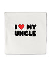 I Heart My Uncle Micro Fleece 14&#x22;x14&#x22; Pillow Sham by TooLoud-Pillow Sham-TooLoud-White-Davson Sales