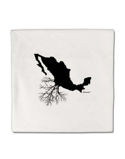 Mexican Roots Design Micro Fleece 14&#x22;x14&#x22; Pillow Sham by TooLoud-Pillow Sham-TooLoud-White-Davson Sales