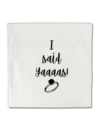 TooLoud I said Yaaas! Micro Fleece 14 Inch x 14 Inch Pillow Sham-ThrowPillowCovers-TooLoud-Davson Sales