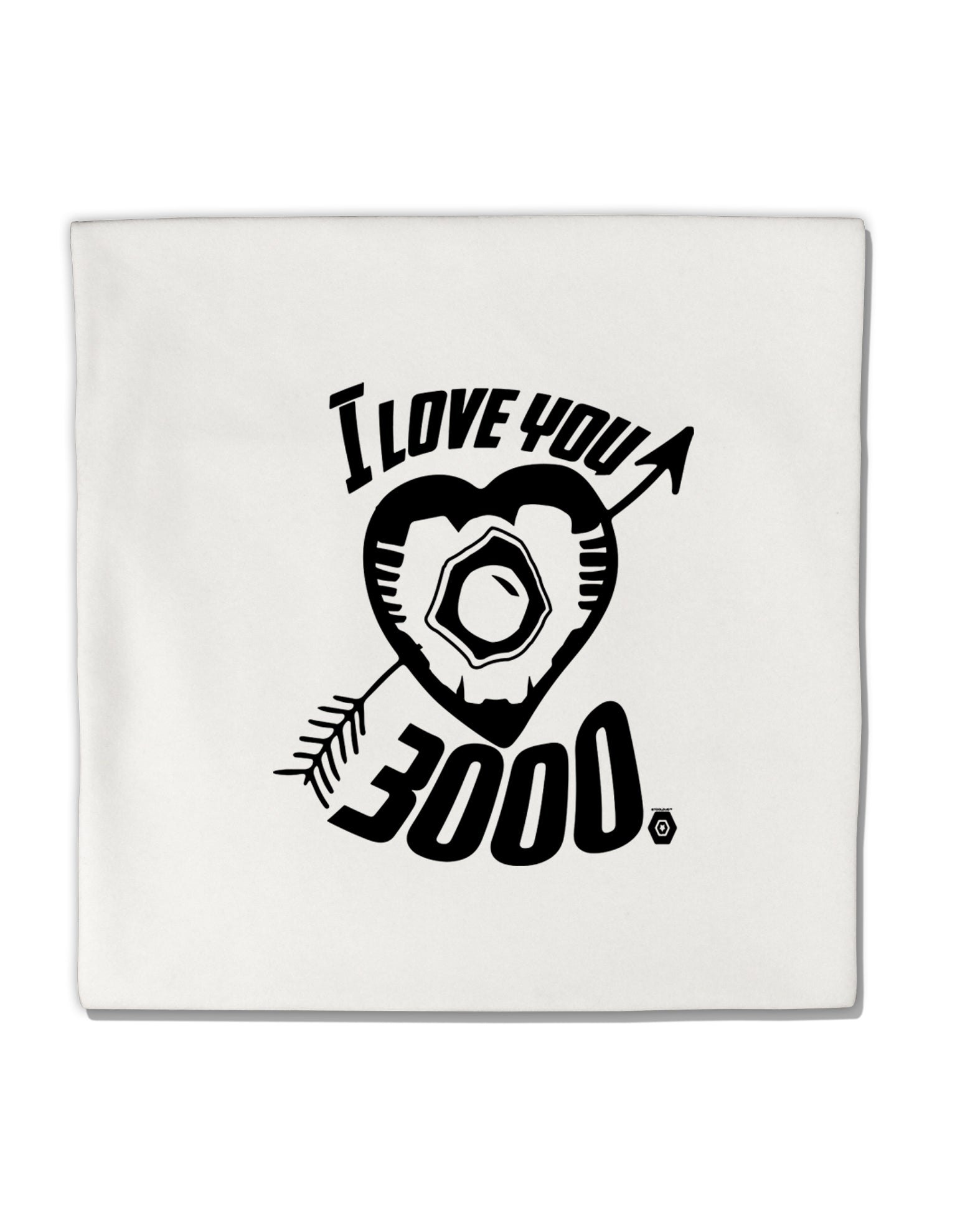 TooLoud I Love You 3000 Micro Fleece 14"x14" Pillow Sham-ThrowPillowCovers-TooLoud-Davson Sales