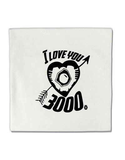 TooLoud I Love You 3000 Micro Fleece 14"x14" Pillow Sham-ThrowPillowCovers-TooLoud-Davson Sales