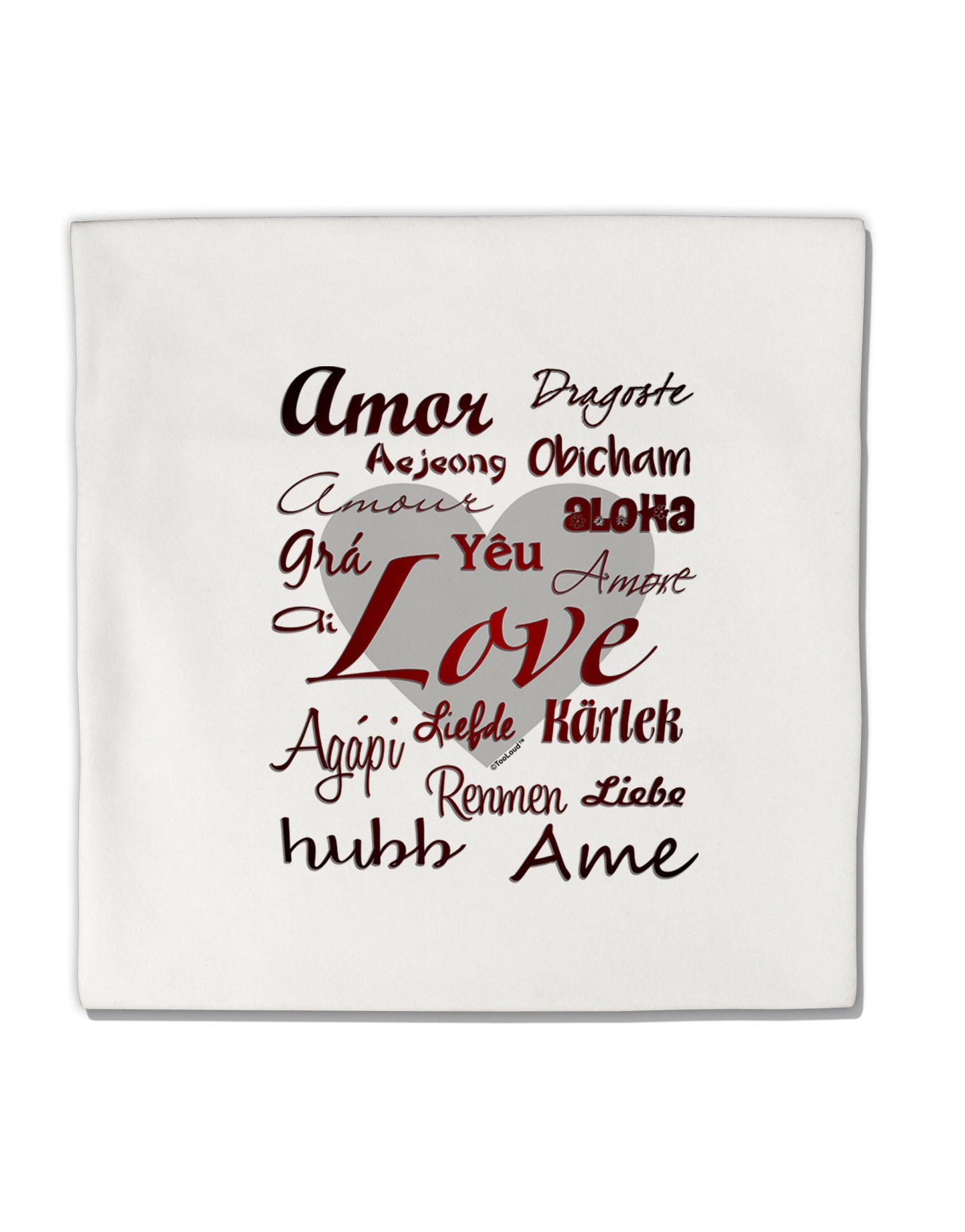 Love Languages Micro Fleece 14&#x22;x14&#x22; Pillow Sham by TooLoud-Pillow Sham-TooLoud-White-Davson Sales