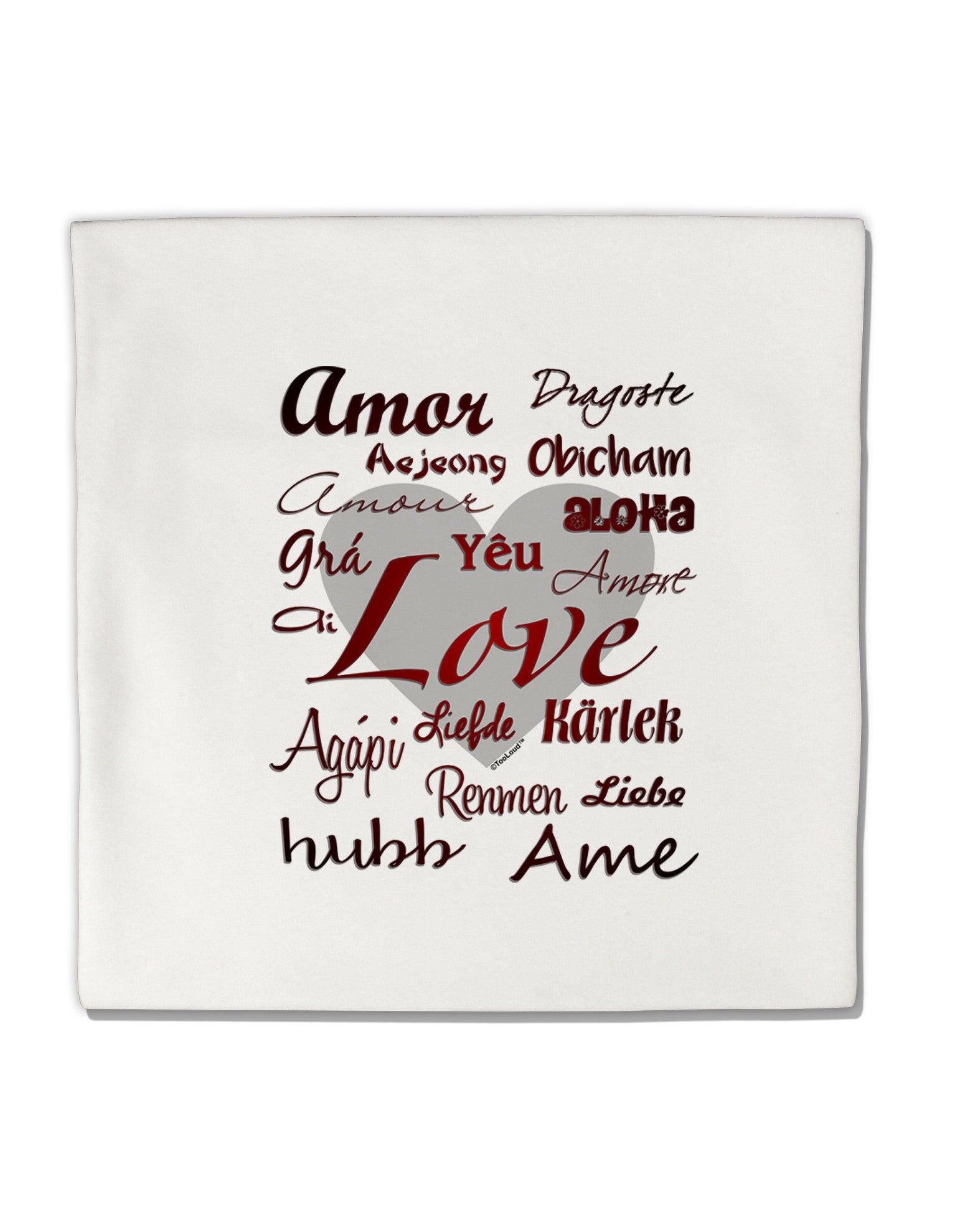 Love Languages Micro Fleece 14&#x22;x14&#x22; Pillow Sham by TooLoud-Pillow Sham-TooLoud-White-Davson Sales