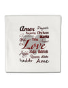 Love Languages Micro Fleece 14&#x22;x14&#x22; Pillow Sham by TooLoud-Pillow Sham-TooLoud-White-Davson Sales